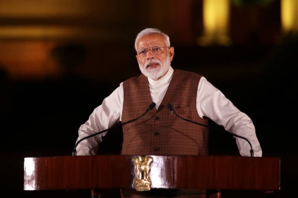 Prime Minister Narendra Modi addressing Parliament on West Asia conflict as viral lockdown rumors spread across India in March 2026
